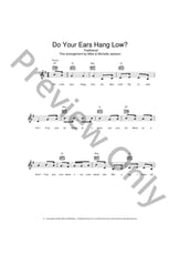 Do Your Ears Hang Low? piano sheet music cover